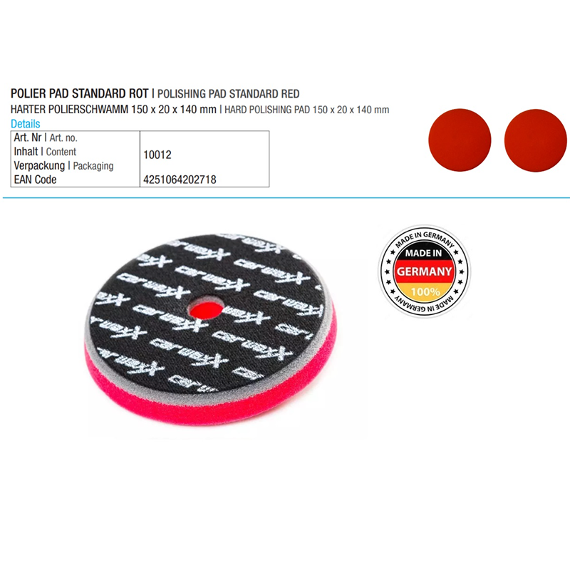 Полираща гъба,твърда 2бр 150x20x140mm Car Waxx 10012