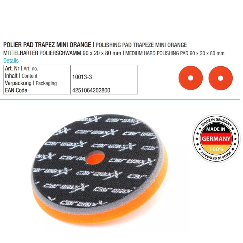 Полираща гъба,средно твърда 2бр 90x20x80mm Car Waxx 10013-3