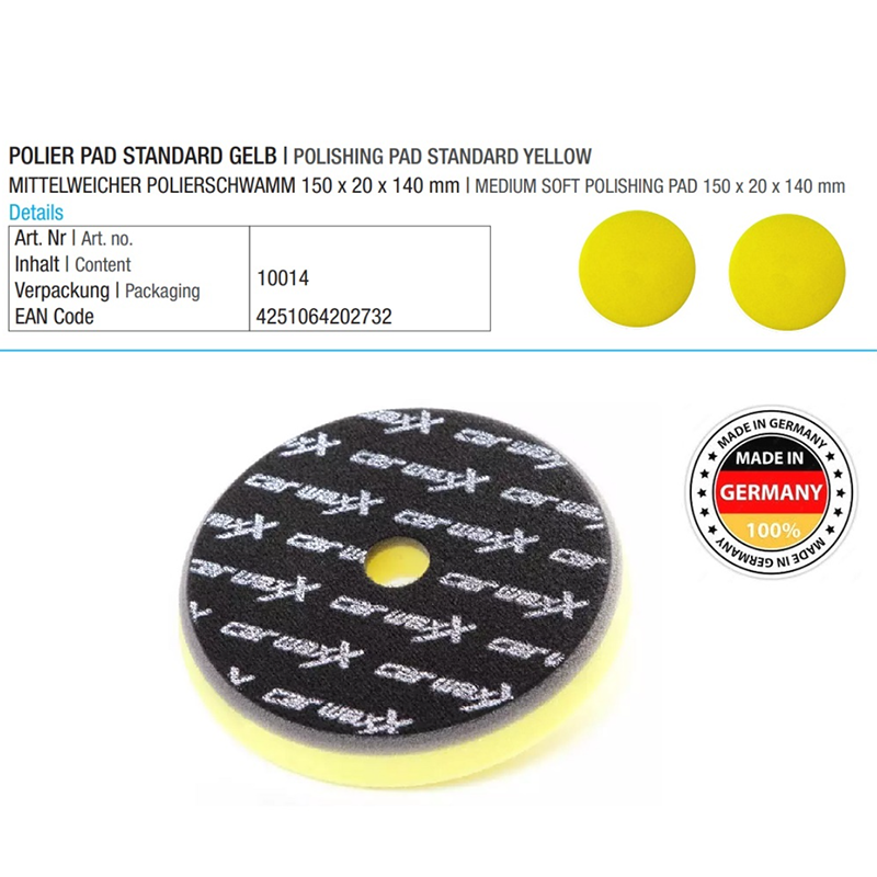 Полираща гъба,средно мека 2бр 150x20x140mm Car Waxx 10014