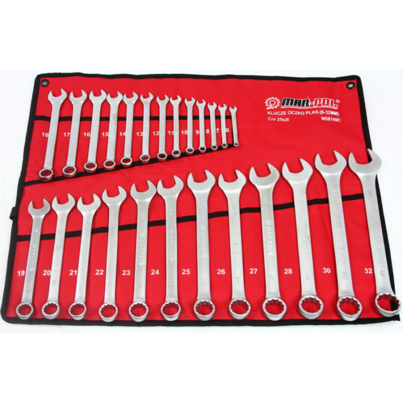 Звездогаечни ключове 25бр, 6-32мм MARPOL M58149C