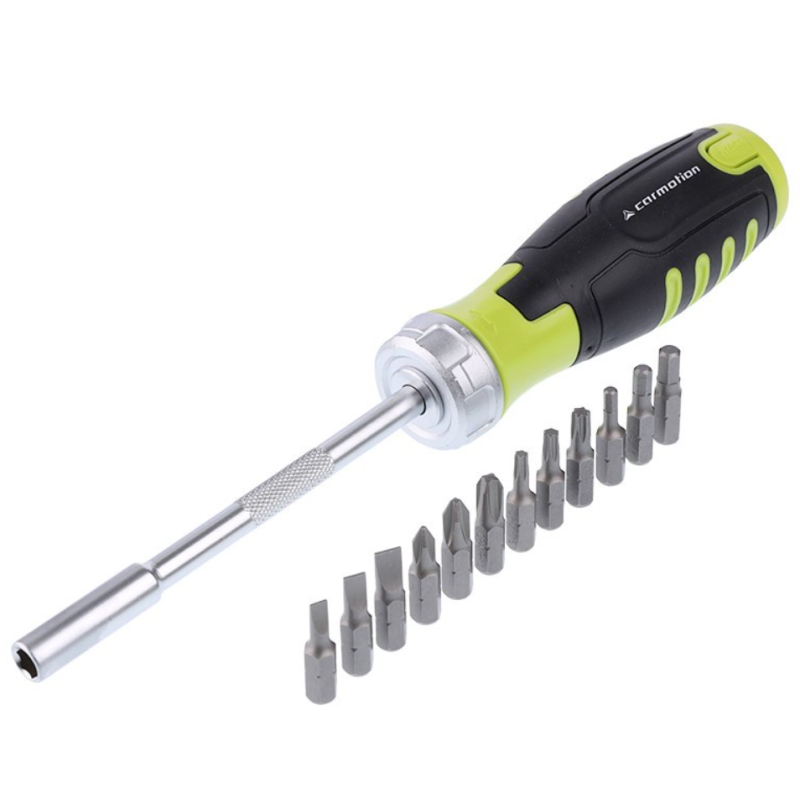 Отвертка с тресчотка с 12 бита Carmotion 63410
