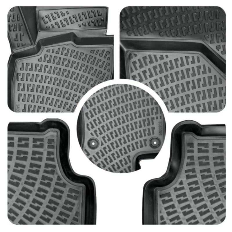 Гумени стелки 3D Rizline 511408 VW Passat B6 2005-2010