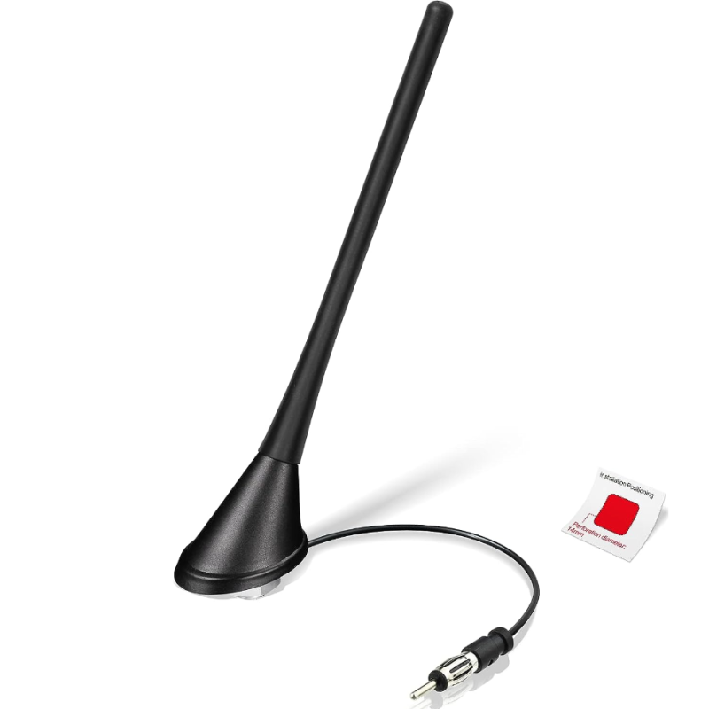 Авто антена, малка с кабел 2м А-3404