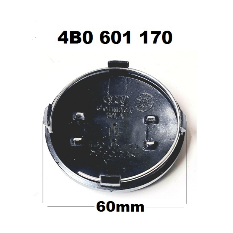 Капаче за джанти,сиво Audi 60мм 1бр. A 3329