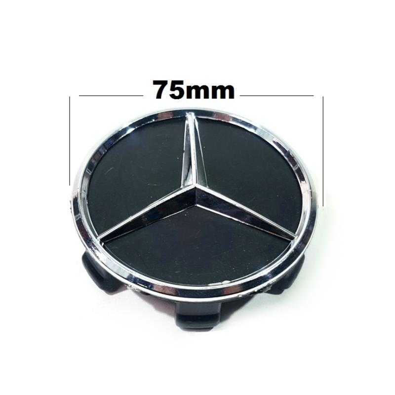 Капаче за джанти,черно Mercedes 74мм 1бр. A-3449