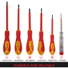 Отвертки с изолация комплект 6бр 12VDE06
