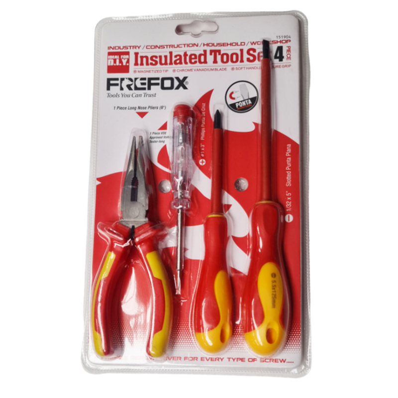 Отвертки с фазомер и клещи 4бр 151904