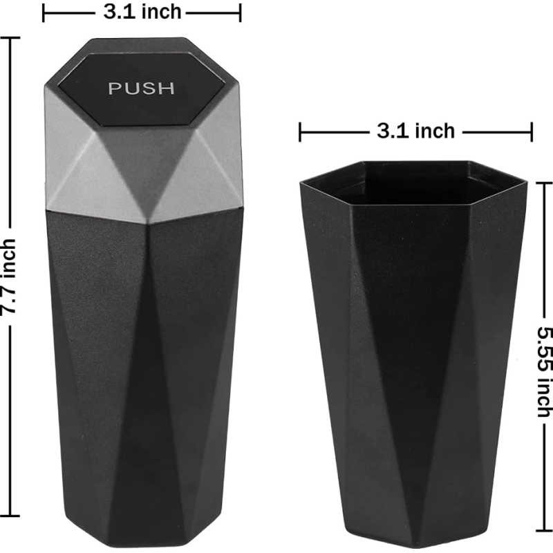 Кошче за отпадъци за автомобил с Push-up капак 9929
