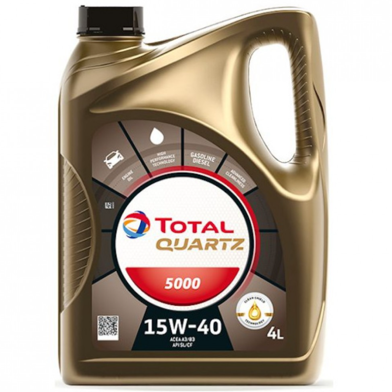 Моторно масло TOTAL 15W40 QUARTZ 5000 4л