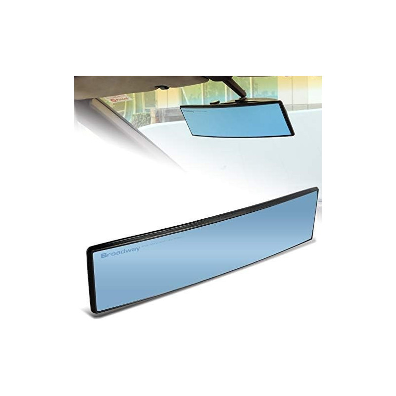 Огледало за обратно виждане, със щипки 30см, без заслепяване, синьо