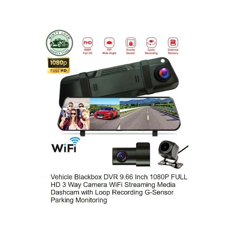 Огледало с Видеорегистратор и 3 камери DA-H923