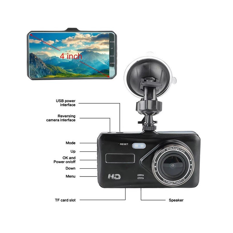 Видеорегистратор с 2 камери Super HD VD8802