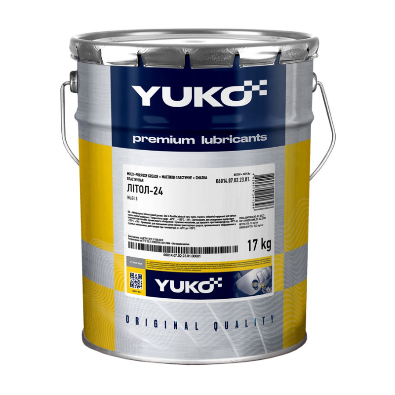 YUKO Litol-24 Универсална литиева грес 17кг