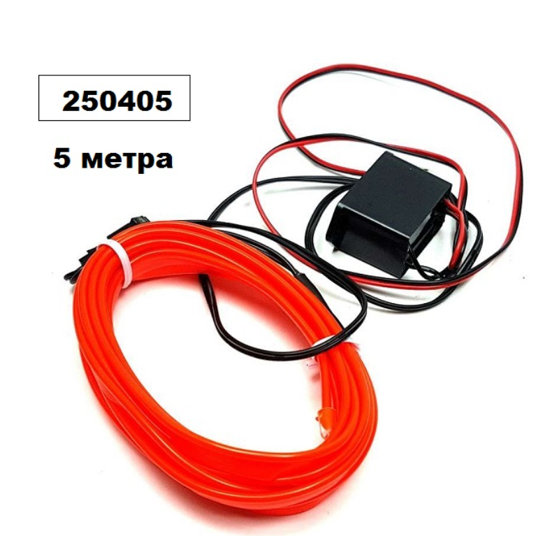 LED интериорна лента за табло неоново червена светлина 12V, 5 метра