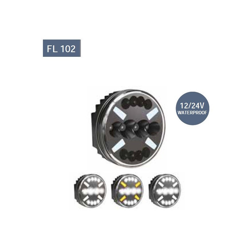 LED Халоген с DRL бял+жълт