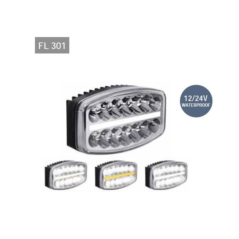 Халоген 301 LED + DRL / бял+жълт