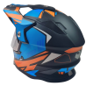 Крос каска за мотор Черно със синьо, матова М No171