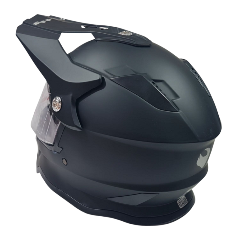 Крос каска за мотор Черна, матова XL №326