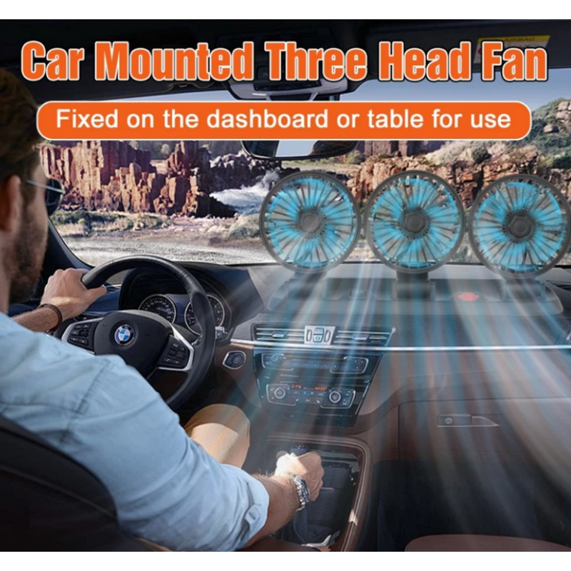 Вентилатор за автомобил с USB Троен, С Въртящо Рамо