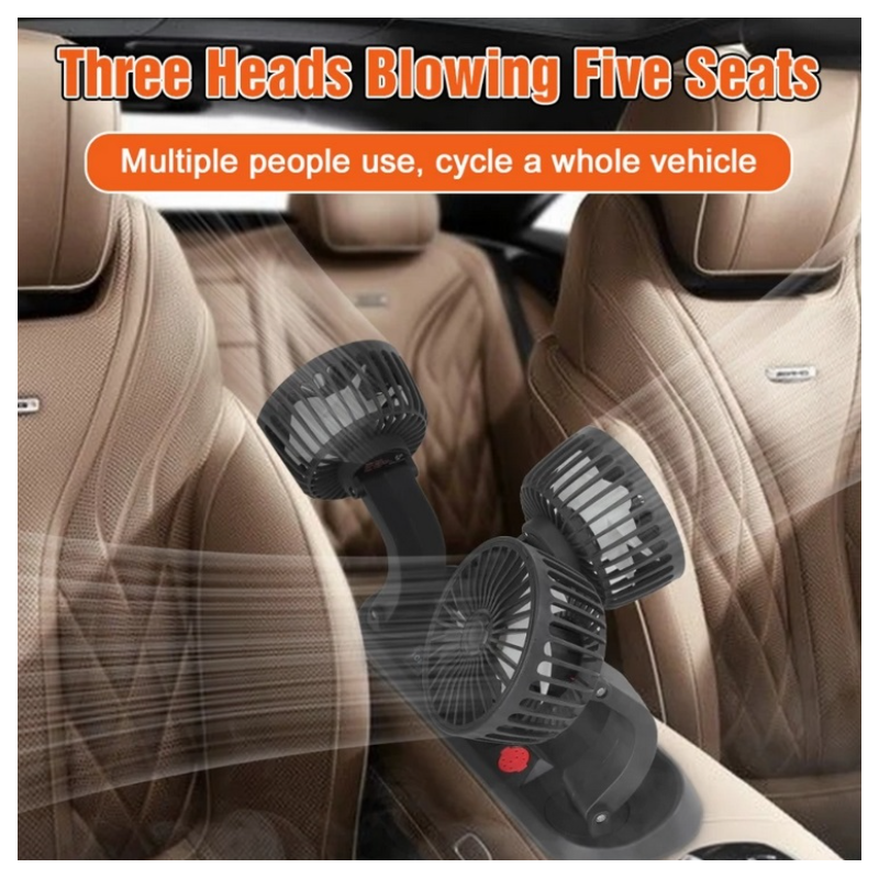 Вентилатор за автомобил с USB Троен, С Въртящо Рамо