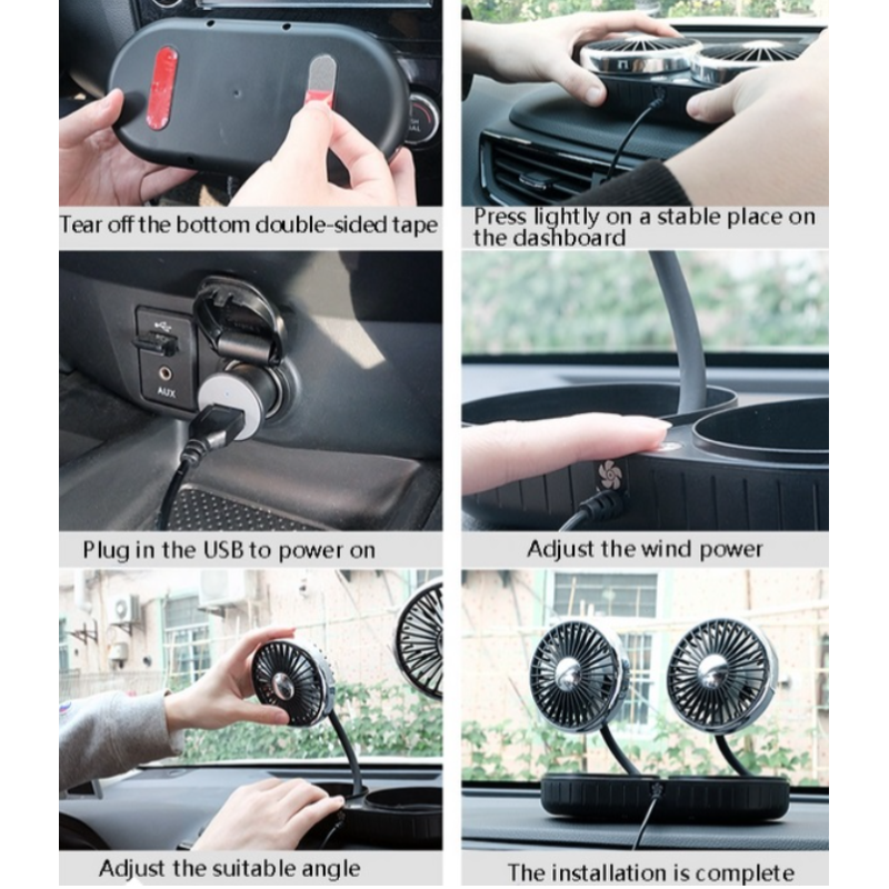 Вентилатор за автомобил Двоен, Гъвкаво Рамо F303