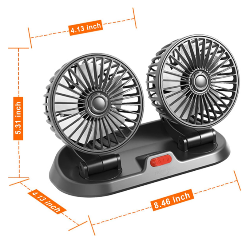 Вентилатор за автомобил, двоен F410 12V