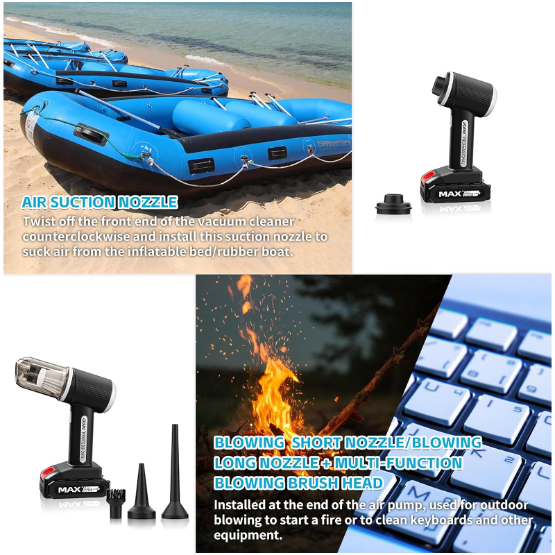 Прахосмукачка за автомобил, Безжична, с Батерия MD-A3