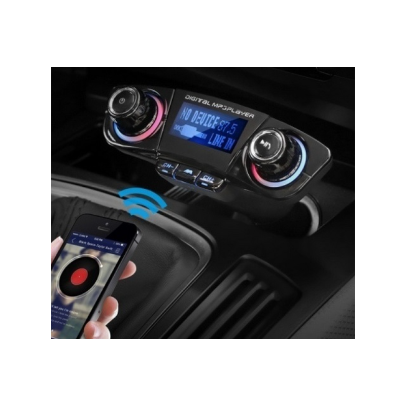 Трансмитер с дисплей, Bluetooth, USB, MP3 и FM за автомобил
