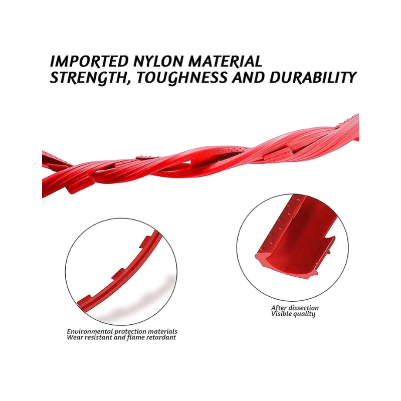 Защитен пръстен-протектор за джанти, червени 4бр.
