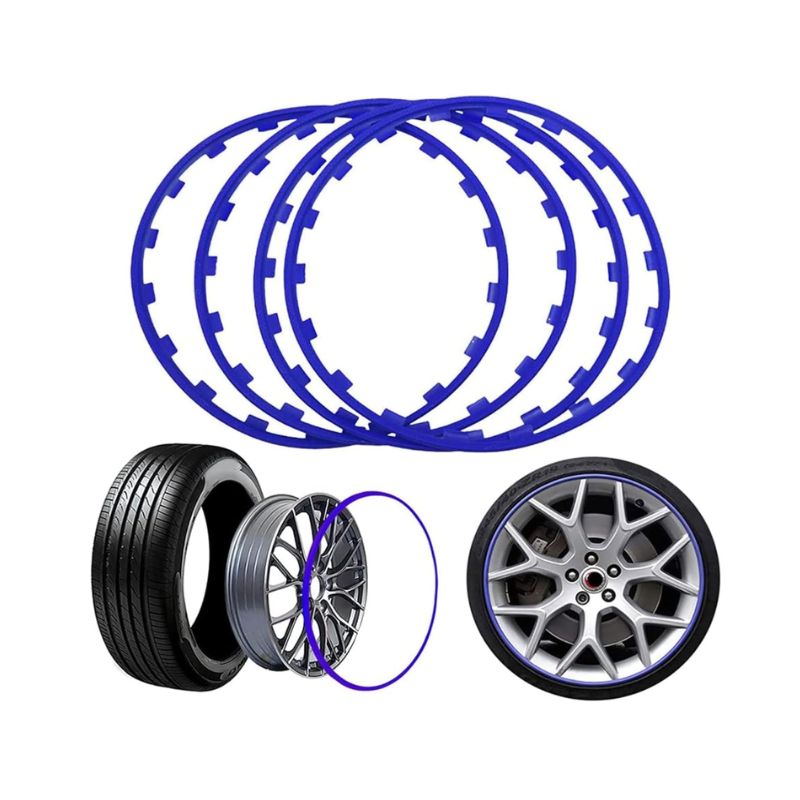 Защитен пръстен-протектор за джанти, червени 4бр.