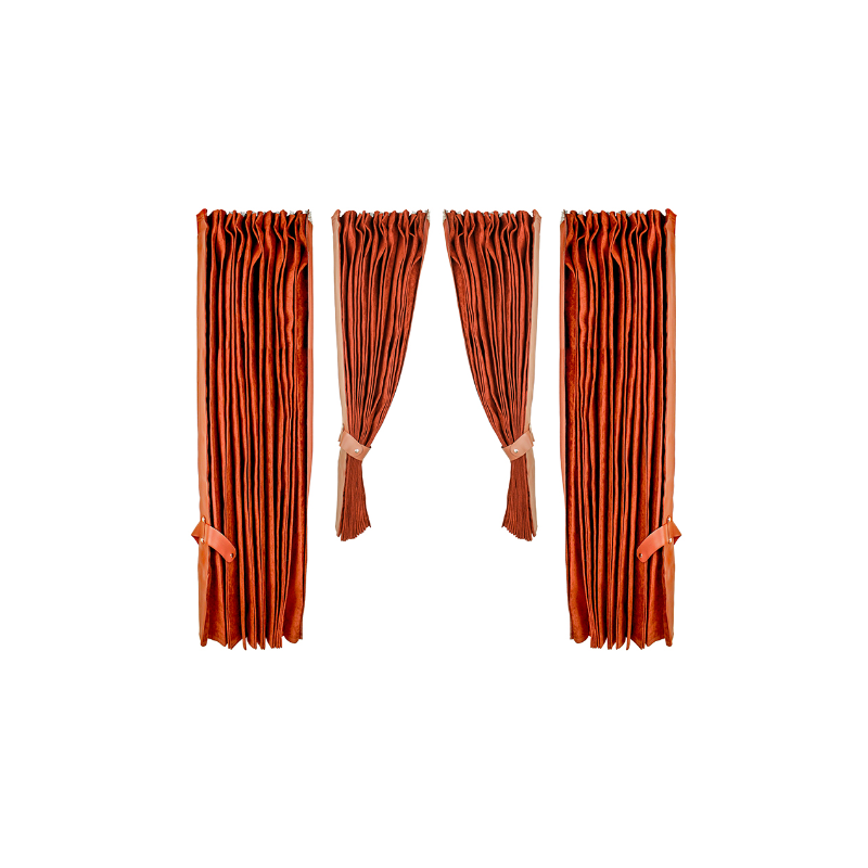 Комплект Завеси за камион, ТИР кафяв цвят, 4 части