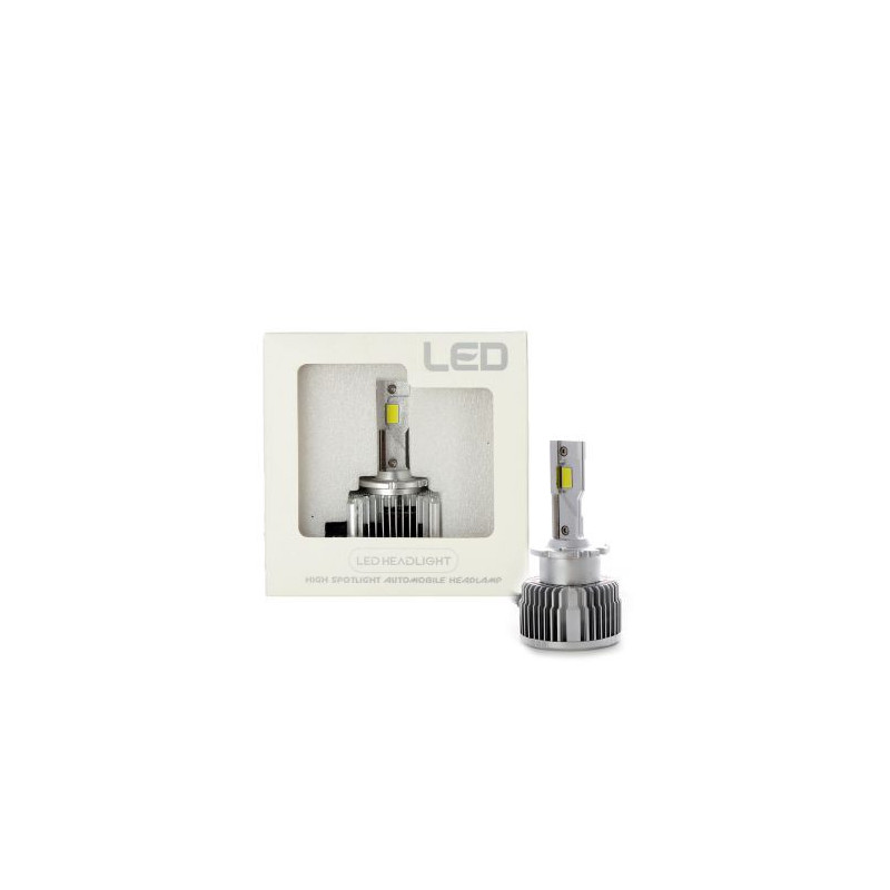 Лед крушки - Led система D2S D2R за подмяна на фабричен ксенон 50W - Canbus 6000K - 100% по силни от фабричен