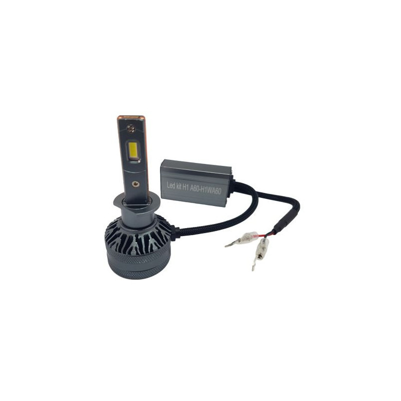 Лед крушки - Led система H1 модел A60 за фарове - 155 000 Лукса 55W - Canbus 6000K - 1500% повече светлина