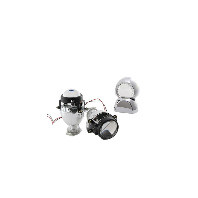 Биксенон лупи за вграждане MORIMOTO MINI 2" - к-т с 2бр. овални капачки