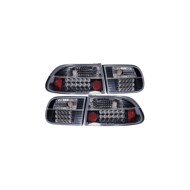 Диодни стопове за HONDA CIVIC (1991-1995) 2D / 4D - Черни