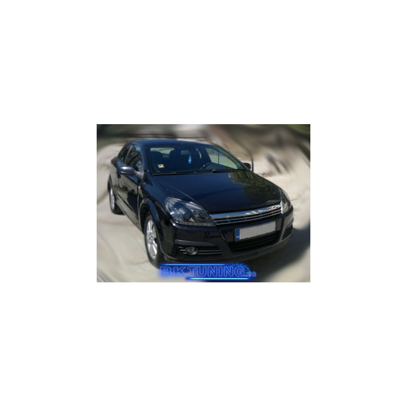 Кристални фарове за Opel Astra Н (2004-2009) - черни