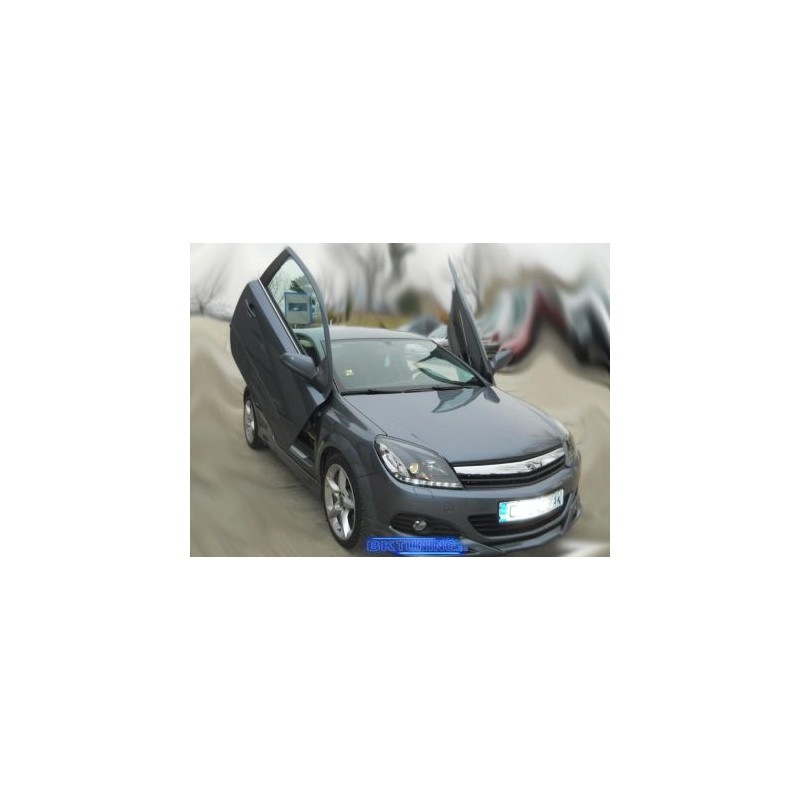 Кристални фарове за Opel Astra Н (2004-2009) - черни