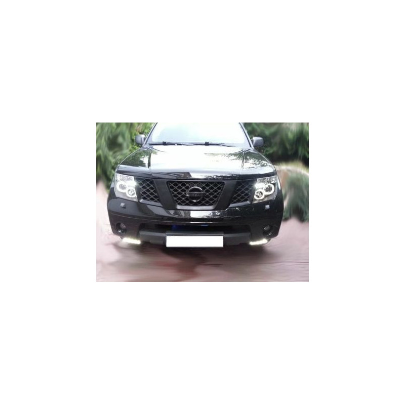 Кристални фарове за Nissan Navara / Pathfinder (2005-2009) - черни