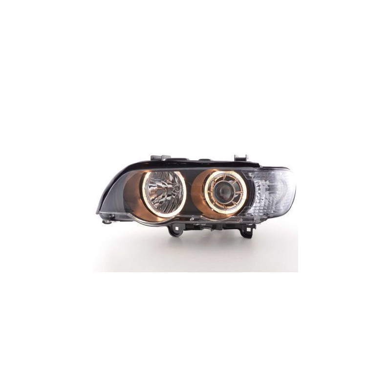 Кристални фарове Angel Eyes BMW X5 E53 (1999-2003) - черни