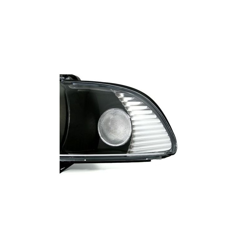 Кристални фарове Angel Eyes BMW E39 (1995-2003) - черни