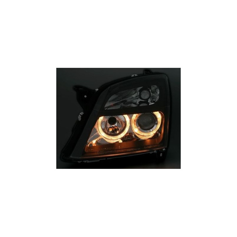 Кристални фарове за OPEL VECTRA C (02-05) - черни