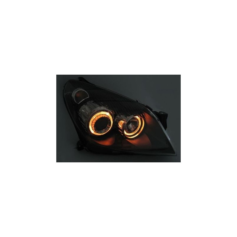 Кристални фарове за OPEL ASTRA H (2004-2009) - черни