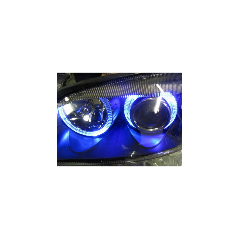 Кристални фарове Angel Eyes VW PASSAT B5.5 (01-05) - черни