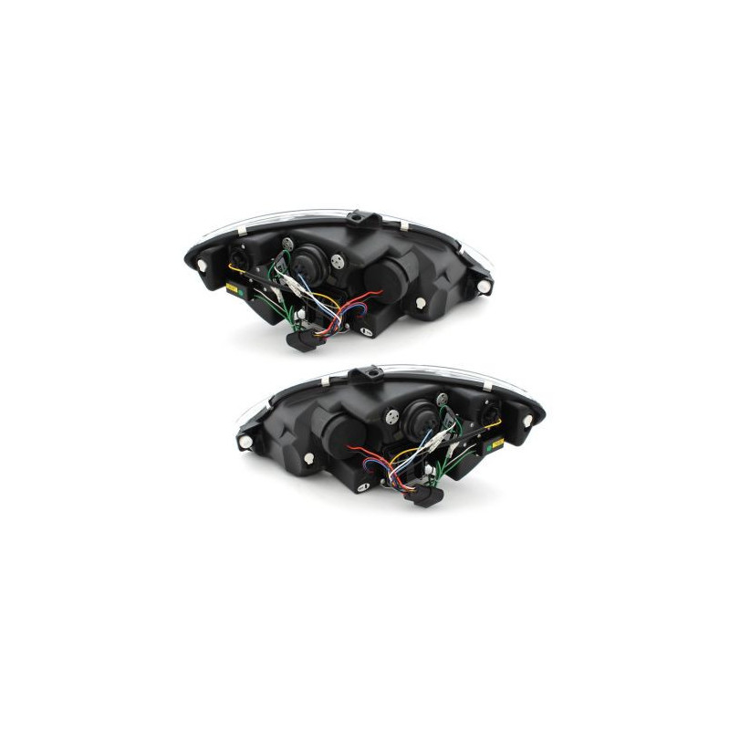 Кристални фарове SEAT ALTEA / LEON / TOLEDO (2005-2009) - черни