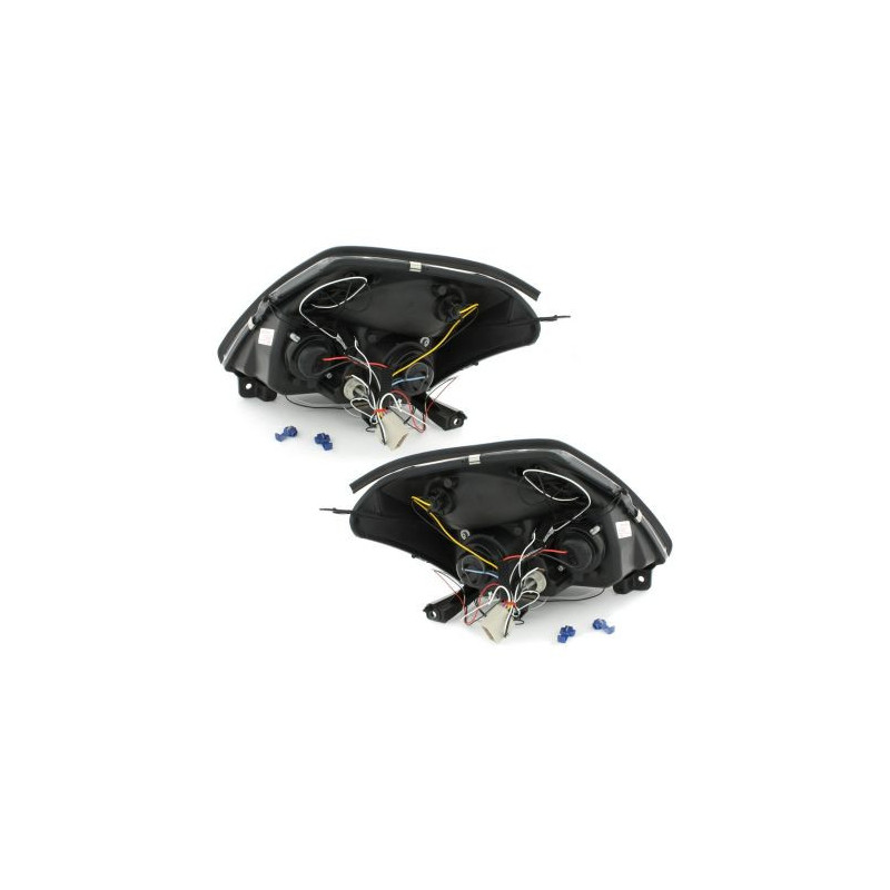 Кристални фарове за CITROEN C2 (2003-2008) - черни