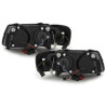 Кристални фарове за Audi A3 Angel Eyes (1996-2000) - черни