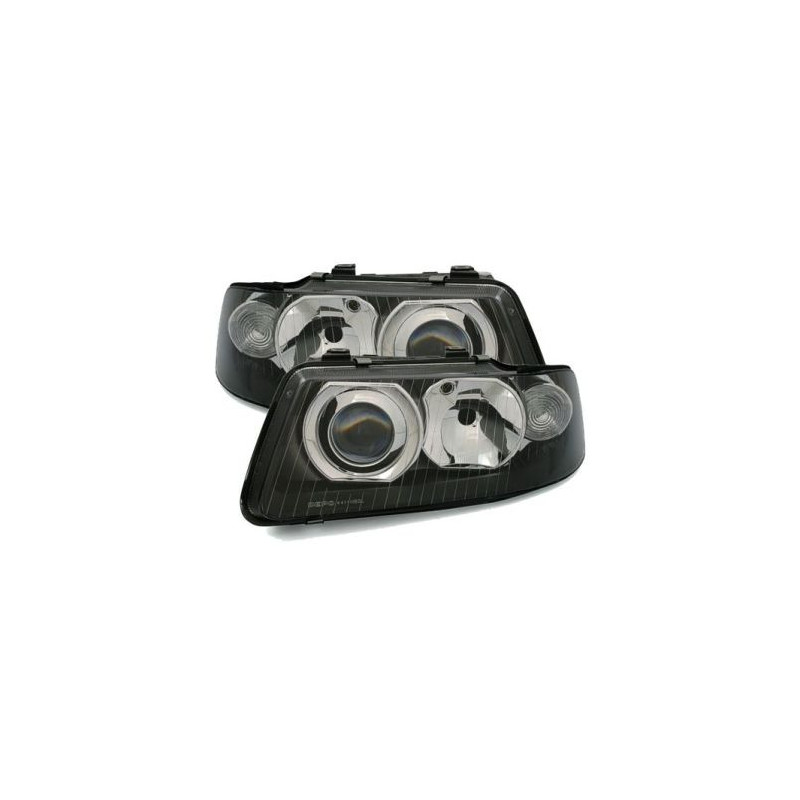 Кристални фарове за Audi A3 (2000-2003) - черни