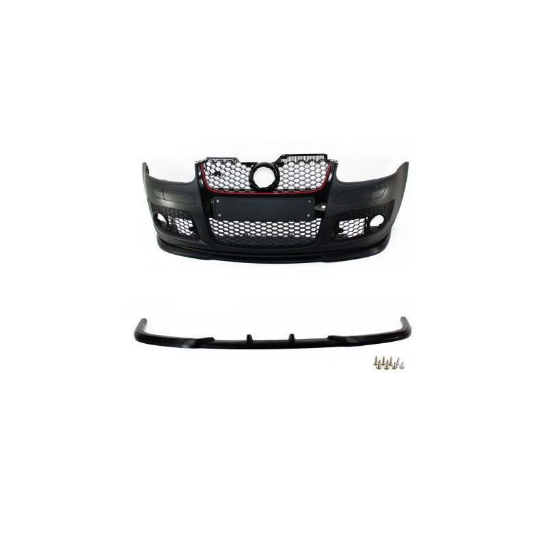 Добавка за предна броня универсална / Vw Golf 5 - черен мат