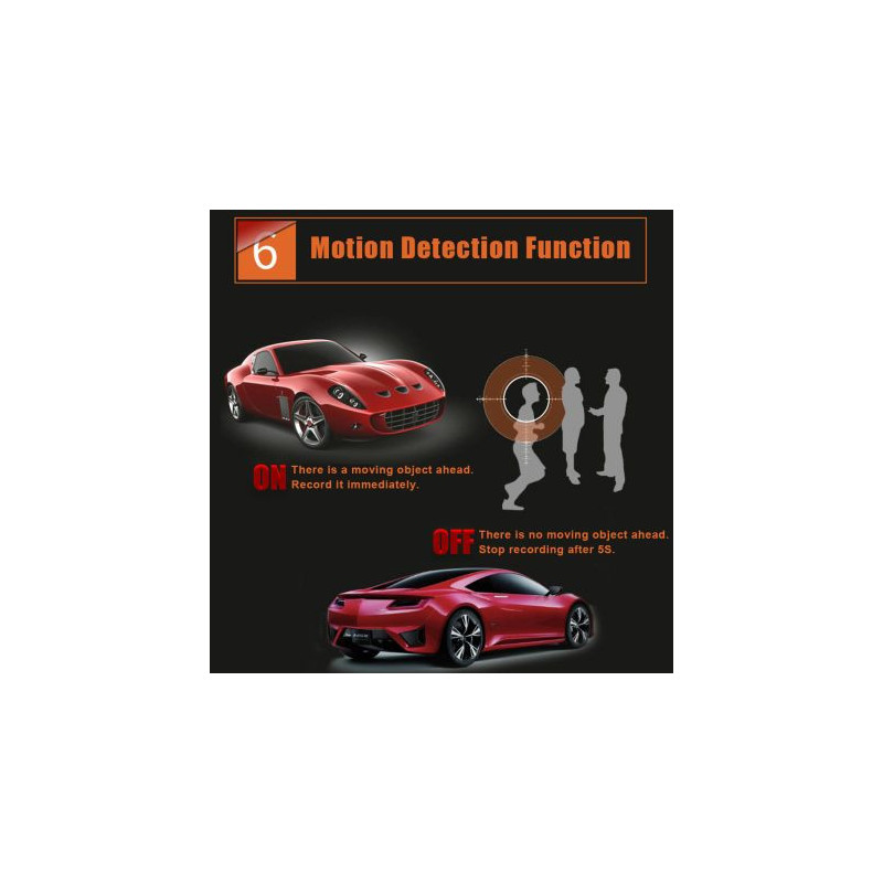 Видеорегистратор DVR 1080 FULL HD с 4,5" LCD дисплей в огледалото и камера за задно виждане и запис