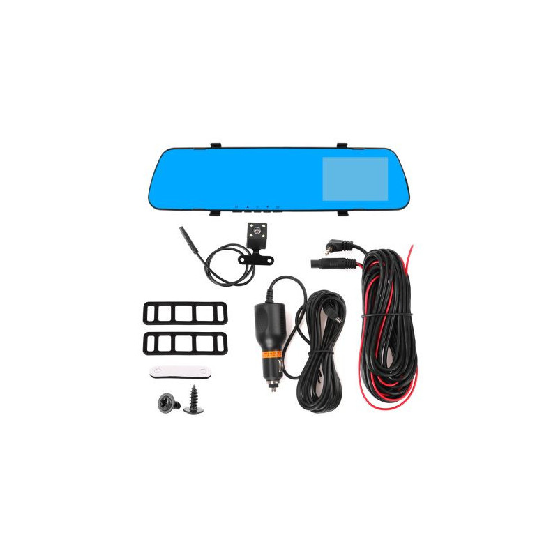 Видеорегистратор DVR 1080 FULL HD с 4,5" LCD дисплей в огледалото и камера за задно виждане и запис